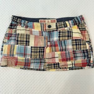 Plaid ultra mini skirt